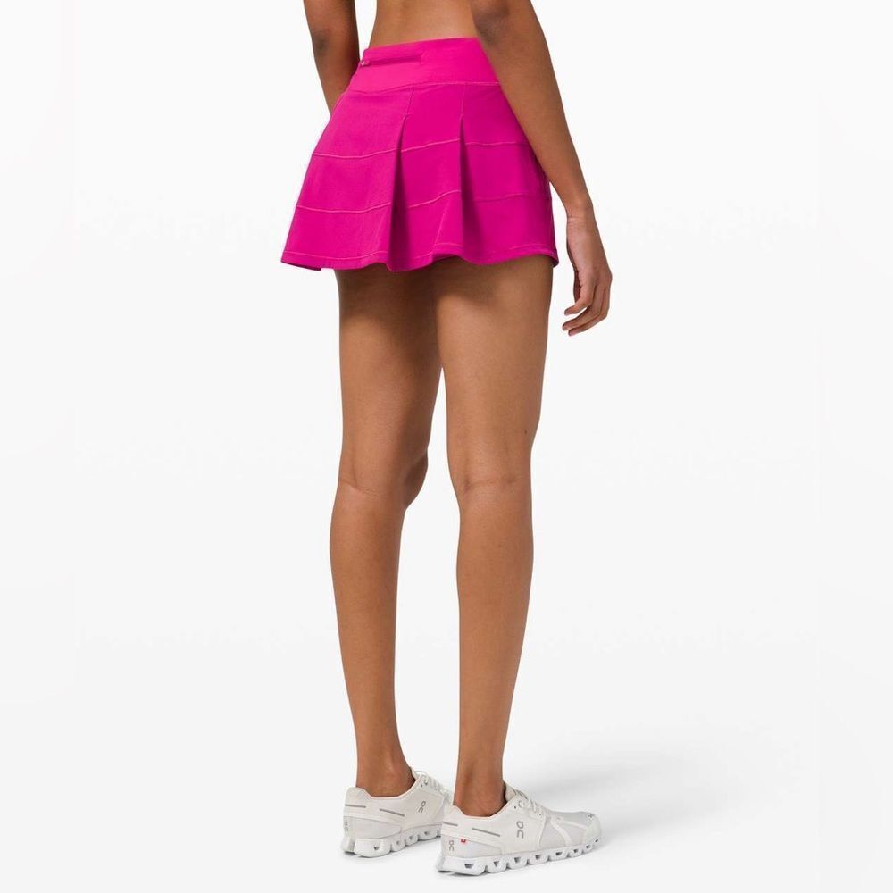 New Lululemon Pace Rival Mid Rise Skirt Ripened Raspberry Size 6 - Picture 2 of 11